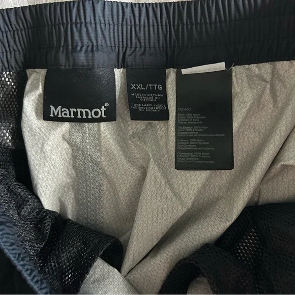 Marmot Men's PreCip Eco Full Zip Black Outerwear Rain Windbreaker Gorpcore Pants - Picture 9 of 14